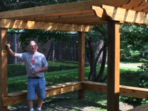 Spike Wellman at Lake Country Cottage Pergola